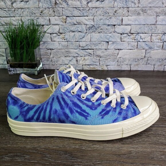 New Converse Chuck 70  Tie Dye Low 'Court Purple' - Picture 4 of 9